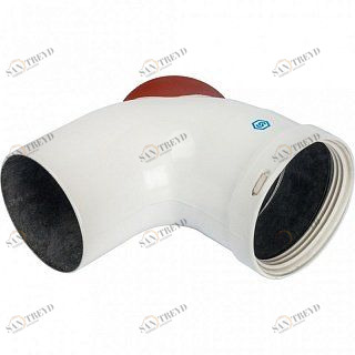 Угол дымохода STOUT DN80 87 градусов с инспекционным патрубком SCA0080010090