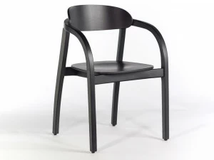 Wildspirit Стул деревянный с подлокотниками с открытой спинкой Arch