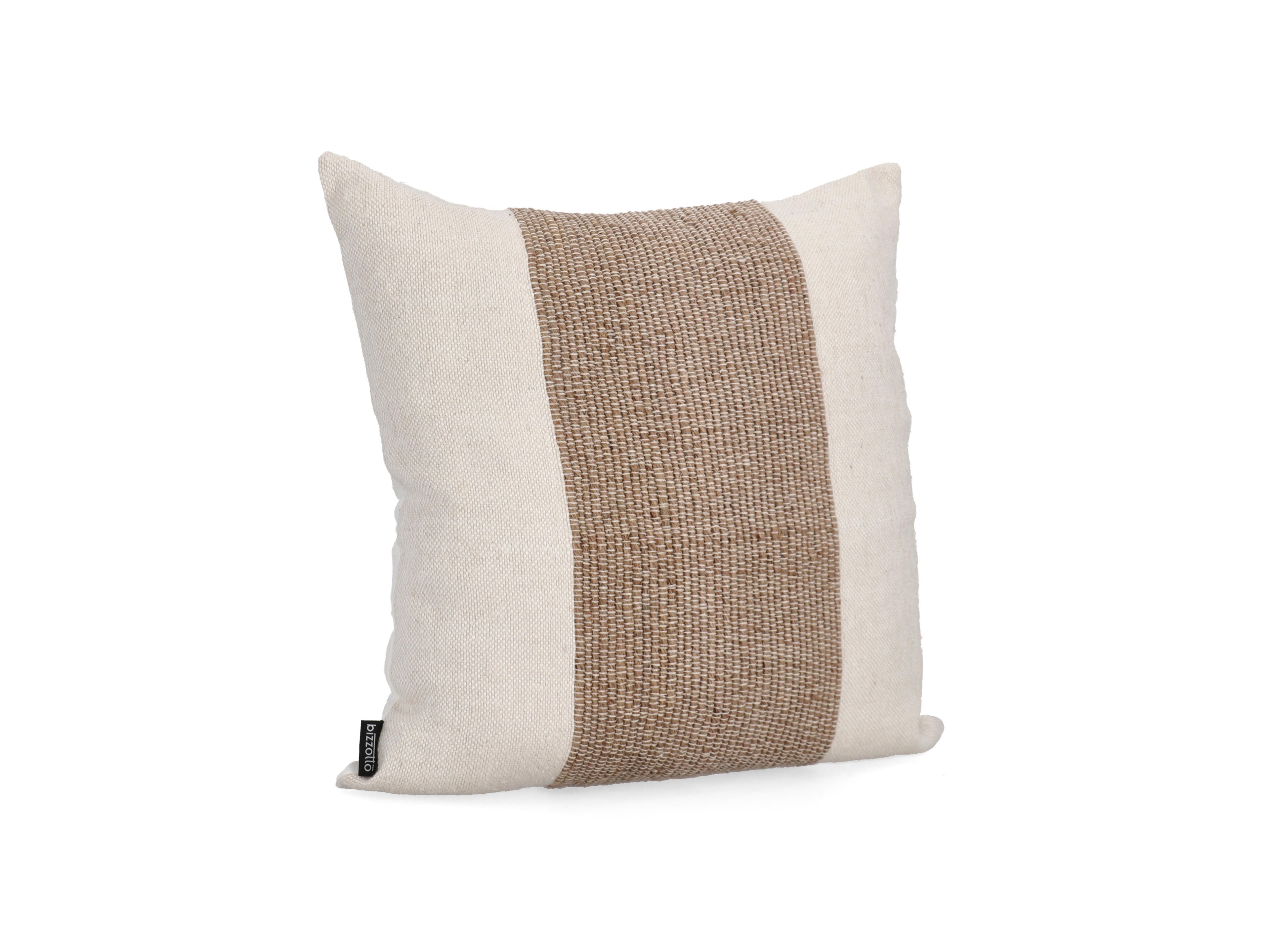 Съемная квадратная подушка из ткани BIZZOTTO MANPUR CREMA NATURALE ARCH-00046387 - Вид №1