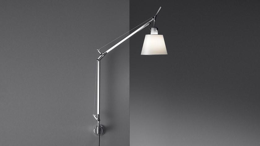 Artemide Настенный светильник из алюминия и сатина Tolomeo 0947020a - Вид №1