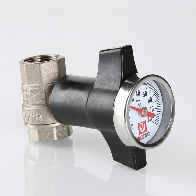 VT.808.N.04 Кран шаровой c термометром Valtec 1/2"  - Вид №1