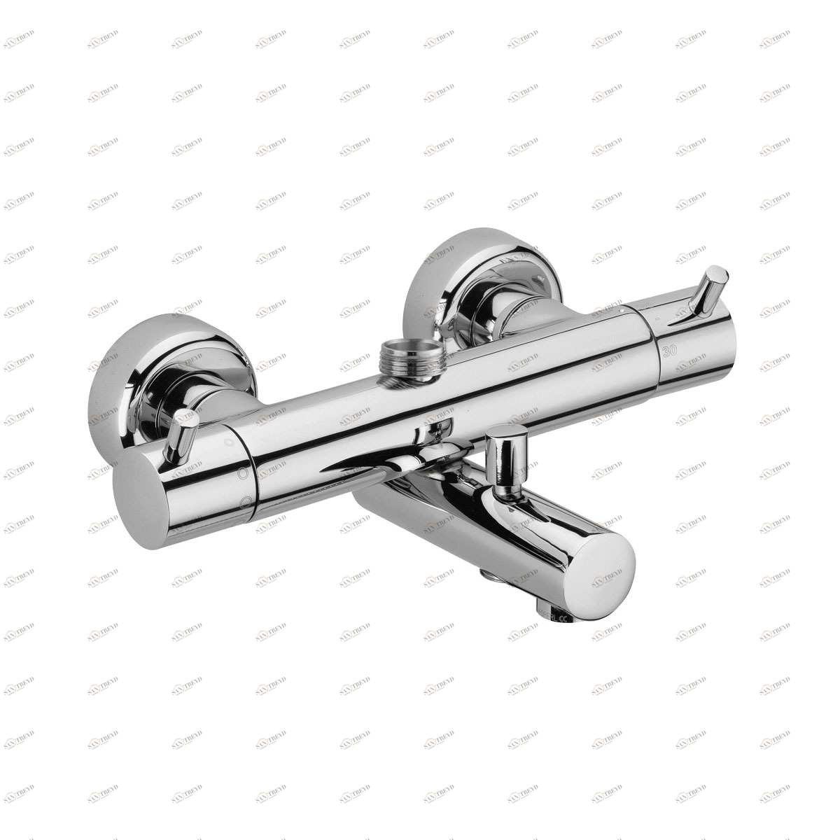 Graffio Термостат для круглой ванны с переключателем и штуцером для душевой стойки. TET010 