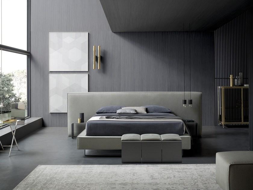 Felis Двуспальная кровать из ткани с мягким изголовьем Bedstories#2 sun-id-1348345 - Вид №1