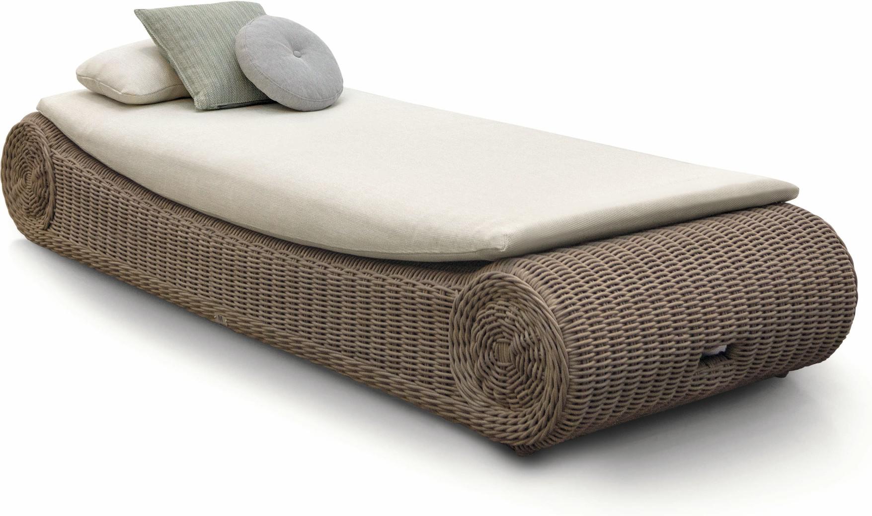 Лежак шнур маленький 6мм старый серый Manutti River MNST884