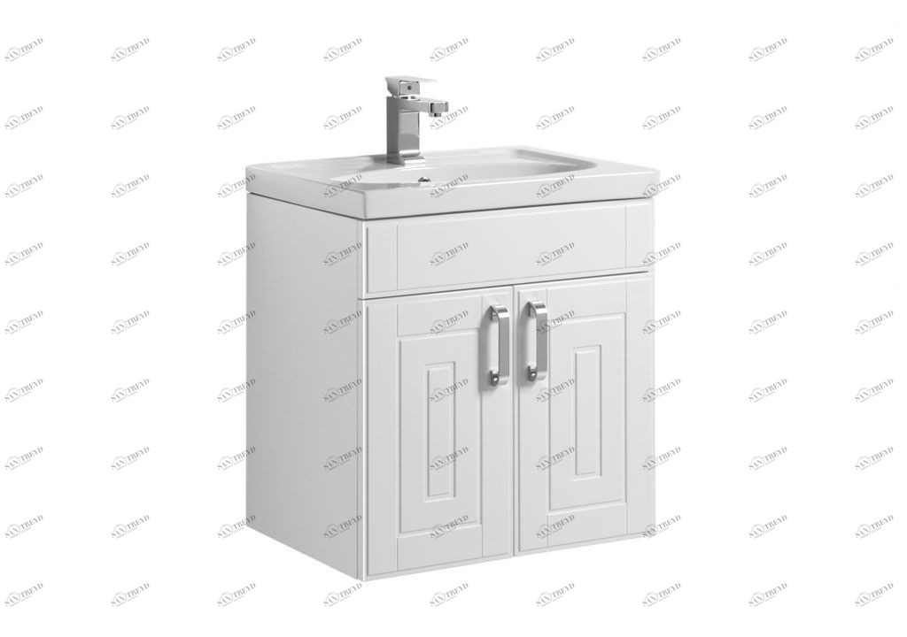 Тумба под раковину Aquanet Рондо 60 белый (2 дверцы) sun-id-275433