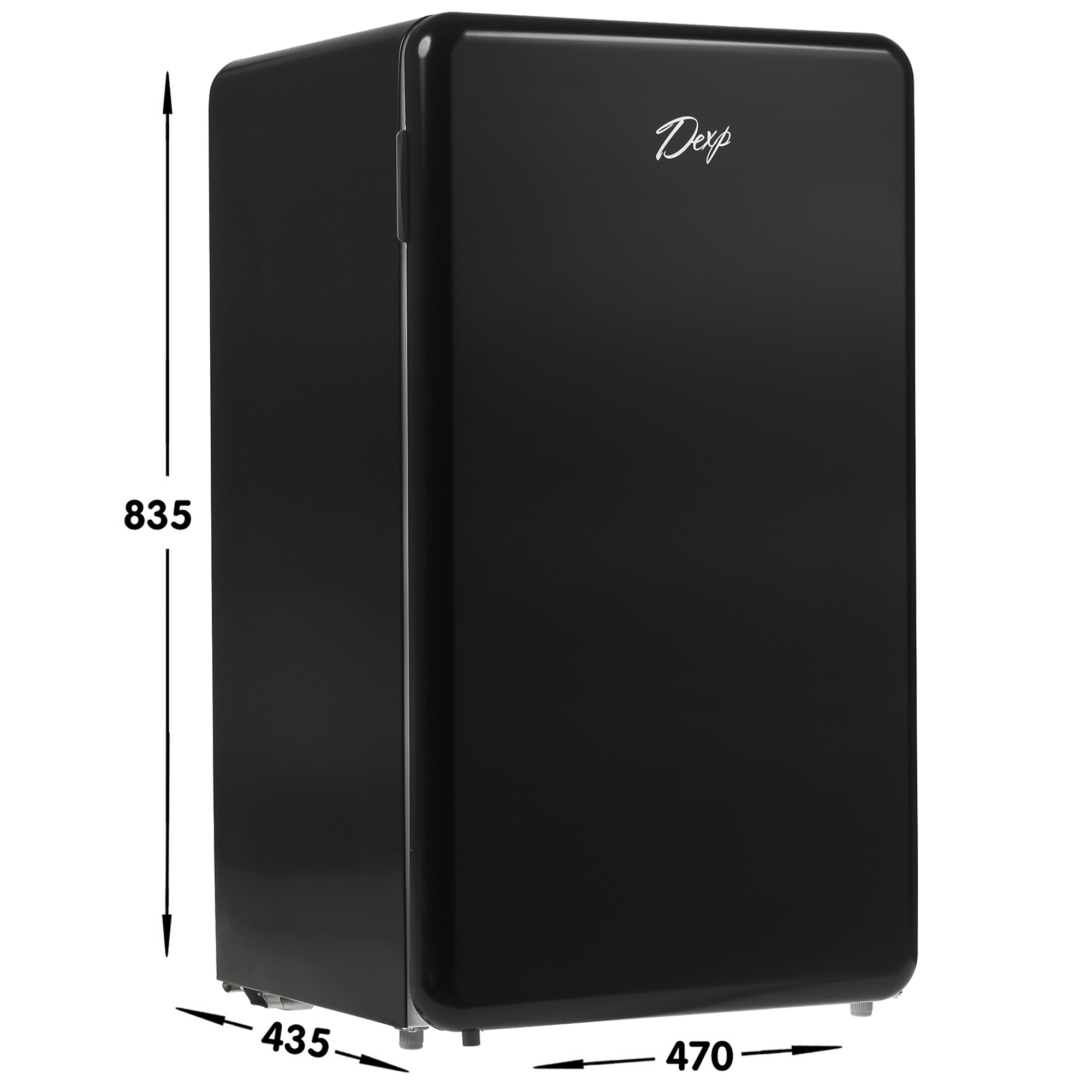 4703599 Холодильник компактный   DEXP RF-SD090RMA/B черный STDN-0096121 - Вид №7