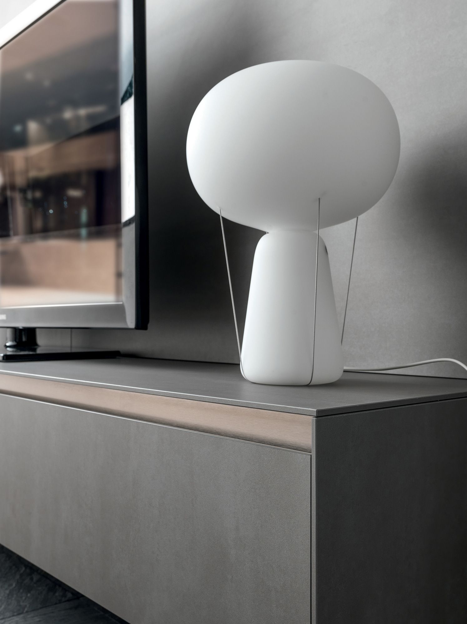 Оборудованная стена с подставкой для телевизора в milltech MODULNOVA Skill ARCH-00143635 - Вид №4