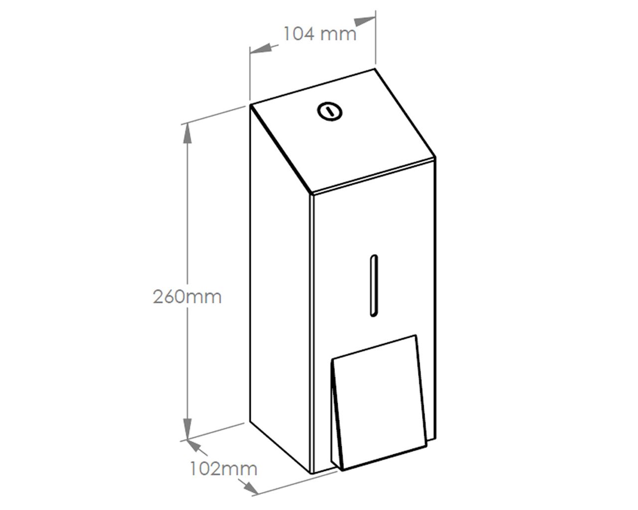 DDI201 Дозатор пены для одноразового мыла с насосом для пены INOX DESIGN MAXI - ICICLE Merida  - Вид №1