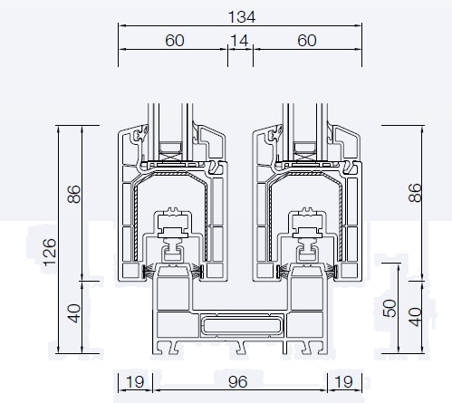 Diquigiovanni Раздвижное окно из пвх с двойным остеклением sun-id-1482219 - Вид №2