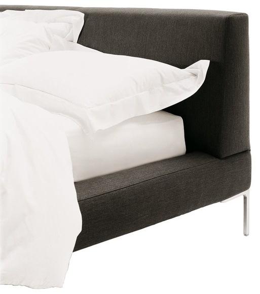 B&B Italia Двуспальная кровать из ткани с мягким изголовьем Charles sun-id-1457410 - Вид №8