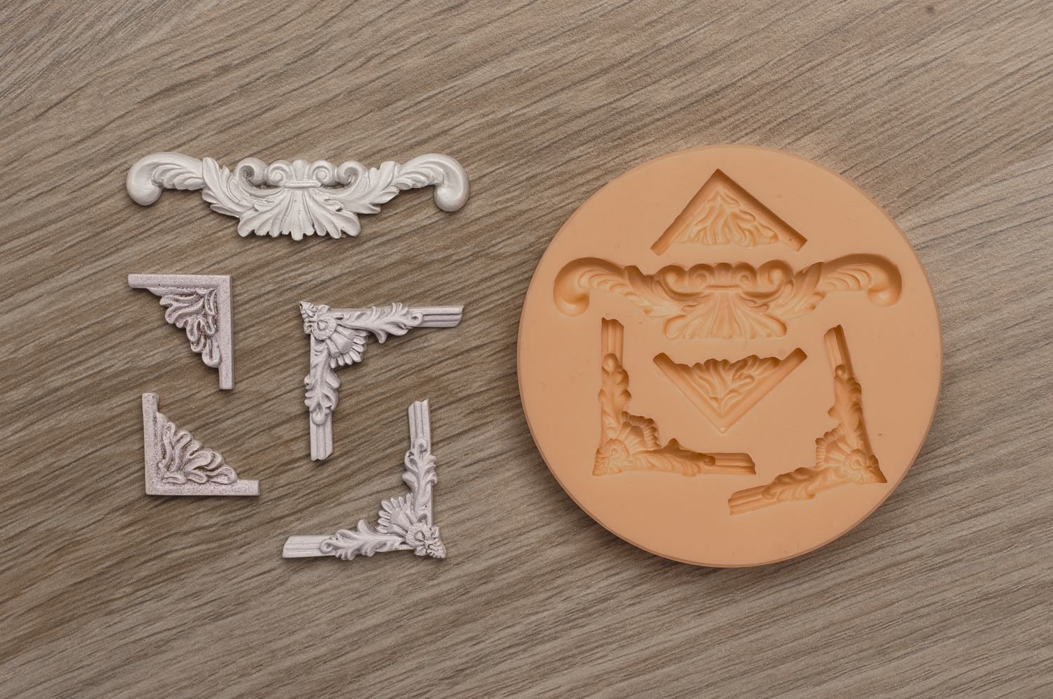 10759 Молд №1333 силикон Вензеля, уголки, бордюры, лепнина HobbyPage 