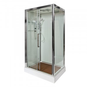 L 801 N с гидромассажем BLACK Душевая кабина DETO Серия L