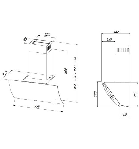 1381130 Вытяжка наклонная Akpo WK-4 Clarus eco белый STDN-0048606 - Вид №9