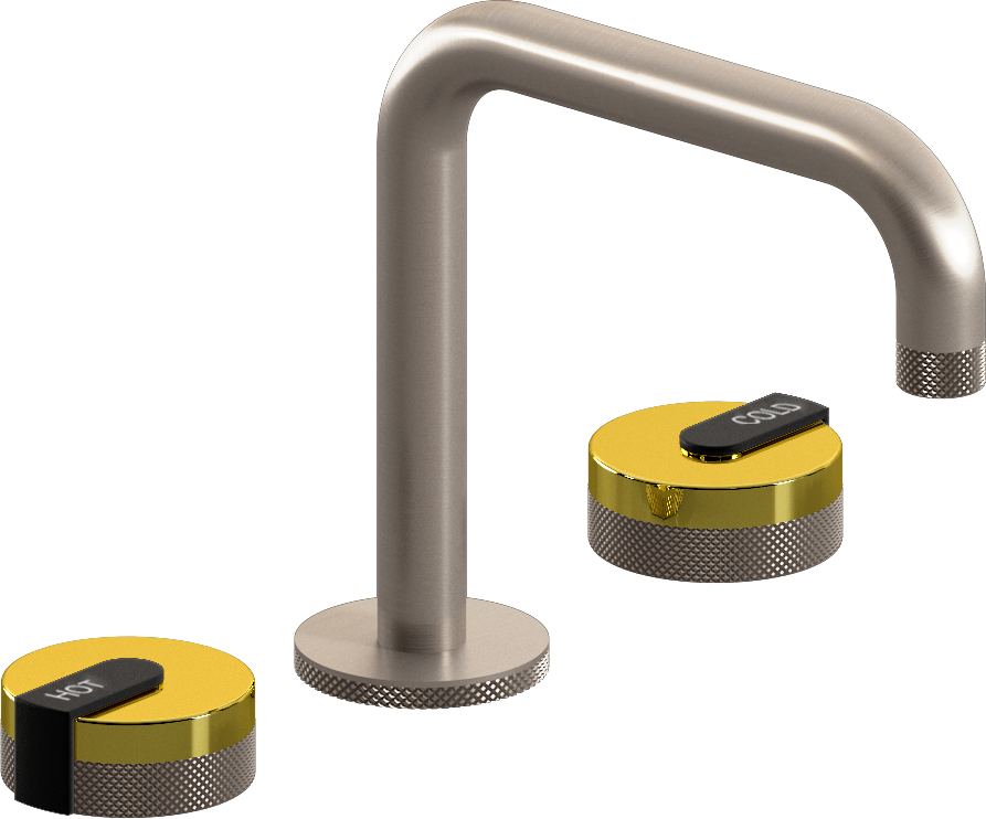 E-11511-R1PB-L1MBK-SN Смеситель для умывальника на 3 отвертия GRAFF MOD+