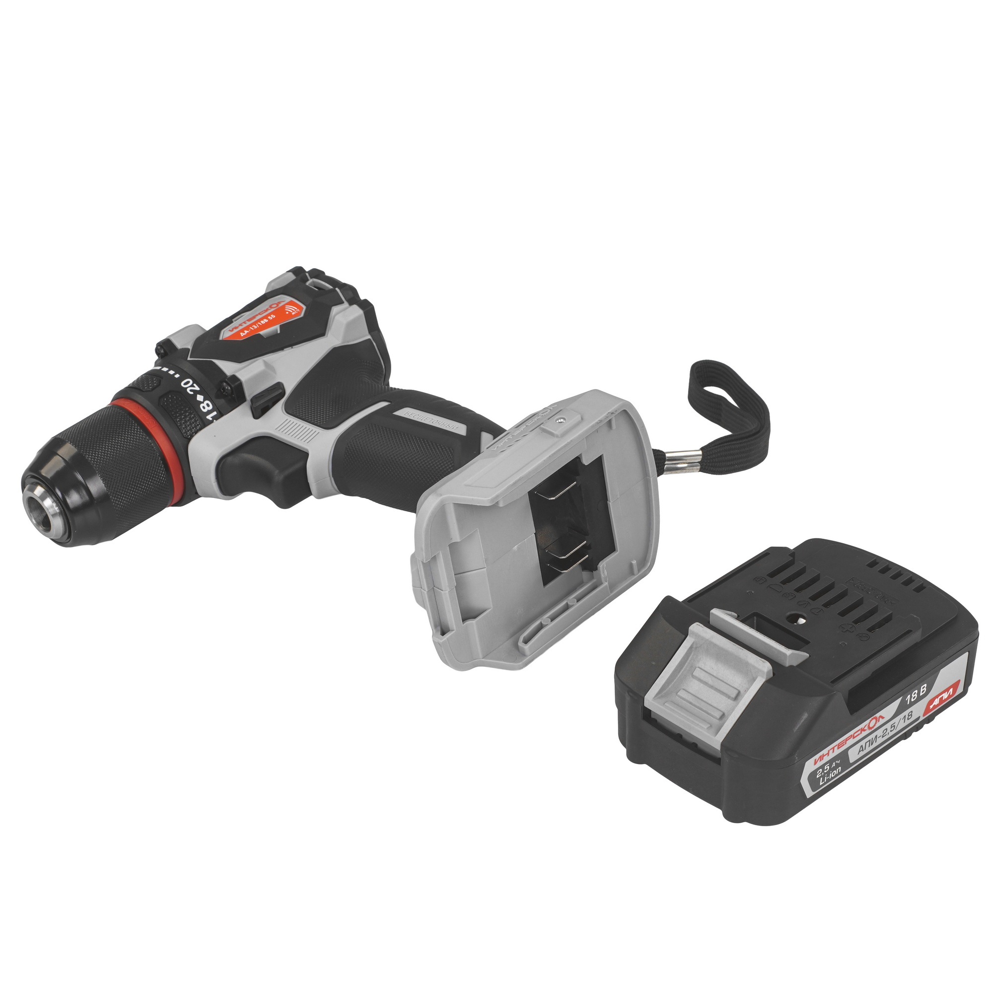 Дрель-шуруповерт Интерскол ДА-13/18В 55 5630535 STDN-0144379 - Вид №4