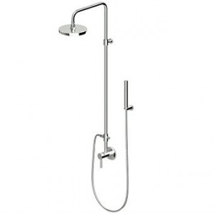 ZP6054 - R99686 Душевая стойка в комплекте с однорычажным смесителем, душевой лейкой Z94182 и ручным душем Z94727 с фиксированной струей из ABS. Для цветных версий ручной душ из латуни Z94177. Zucchetti Pan