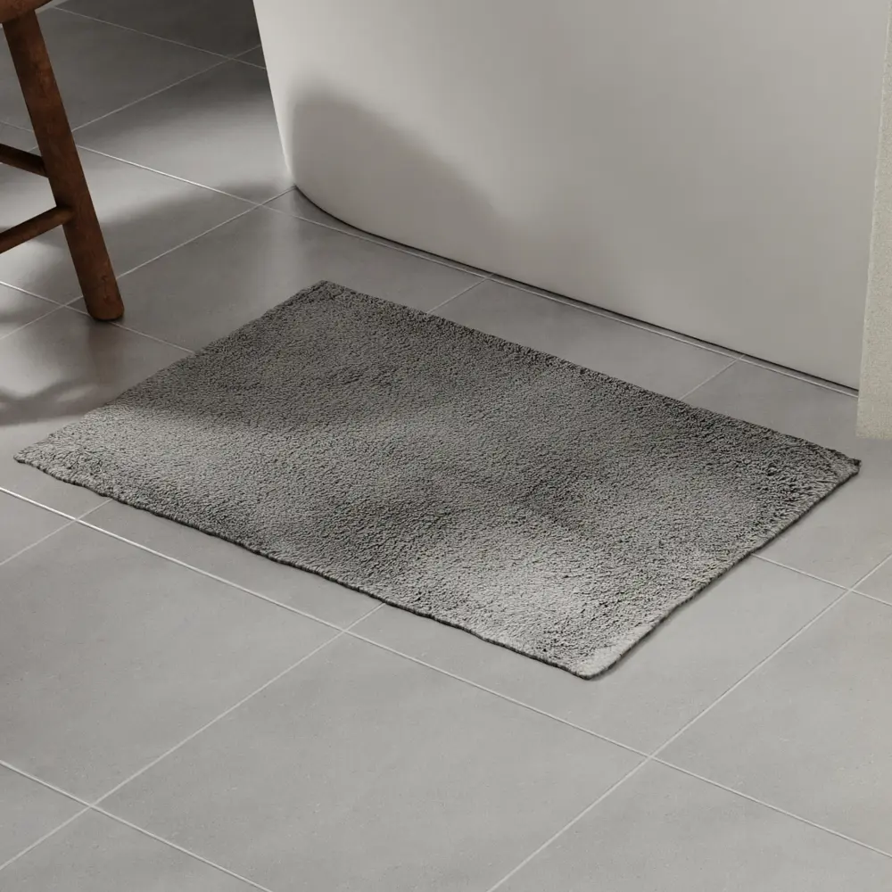 Коврик для ванной LEMER Lepontina - серый комфорт 50x80 см 89384874 STLM-1569902