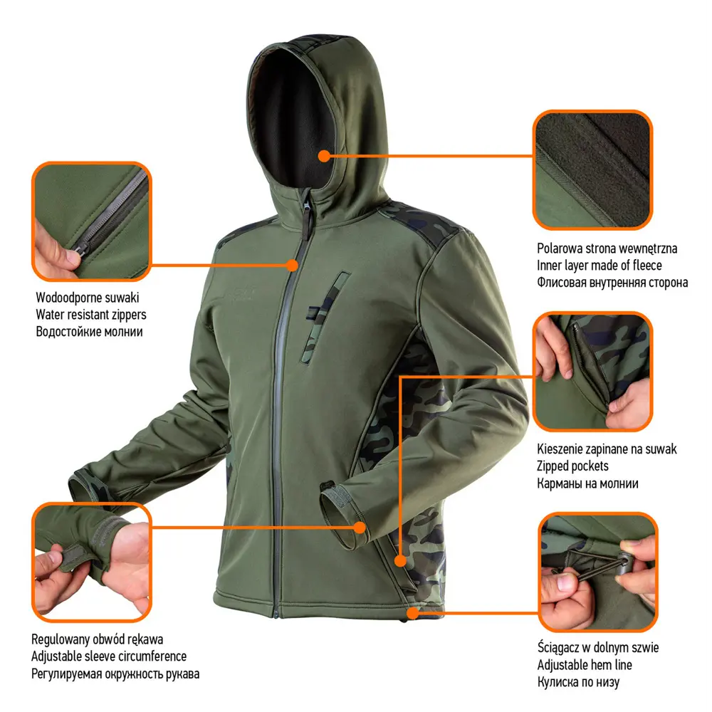 Куртка рабочая Neo Softshell цвет оливковый размер XL/56 рост 188-194 см 82775431 STLM-2036240 Neò Camo - Вид №13