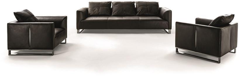 Longhi 3-х местный кожаный диван Loveluxe 2018 – illusion collection W 527 - Вид №3