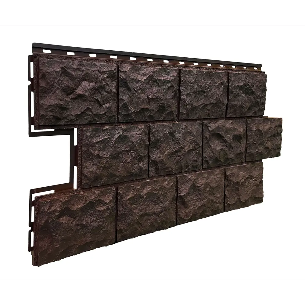 89355944 Панель фасадная полипропилен 472x1137 мм цвет темно-коричневый STLM-1392673 FINEBER  - Вид №1