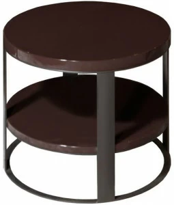 Nube Italia Круглый деревянный журнальный столик Flow