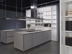 RIFRA Кухня с двойным островом из серого бетона One