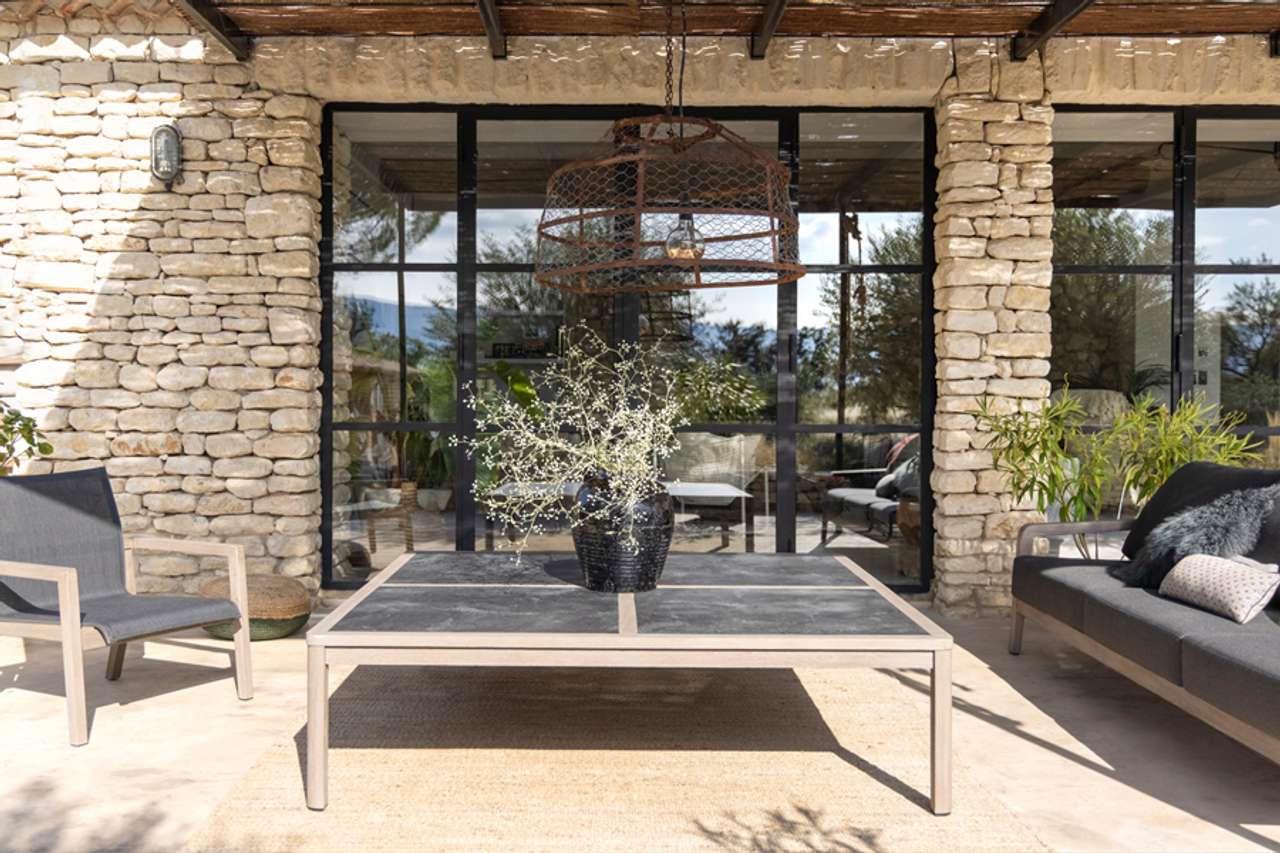 HPL квадратный низкий садовый стол Les Jardins® Копенгаген ARCH-00037355 - Вид №1