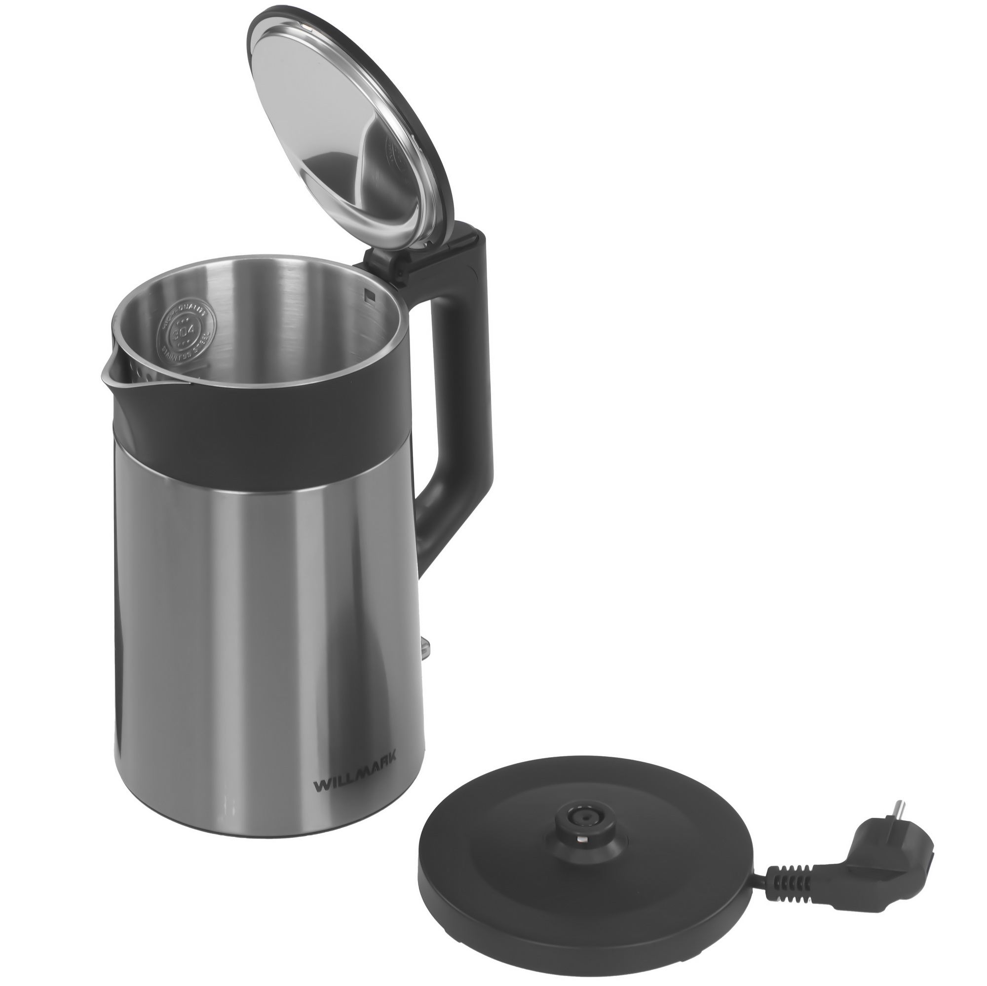 9269586 Электрочайник WILLMARK WEK-2008PS серый STDN-0135738 - Вид №4