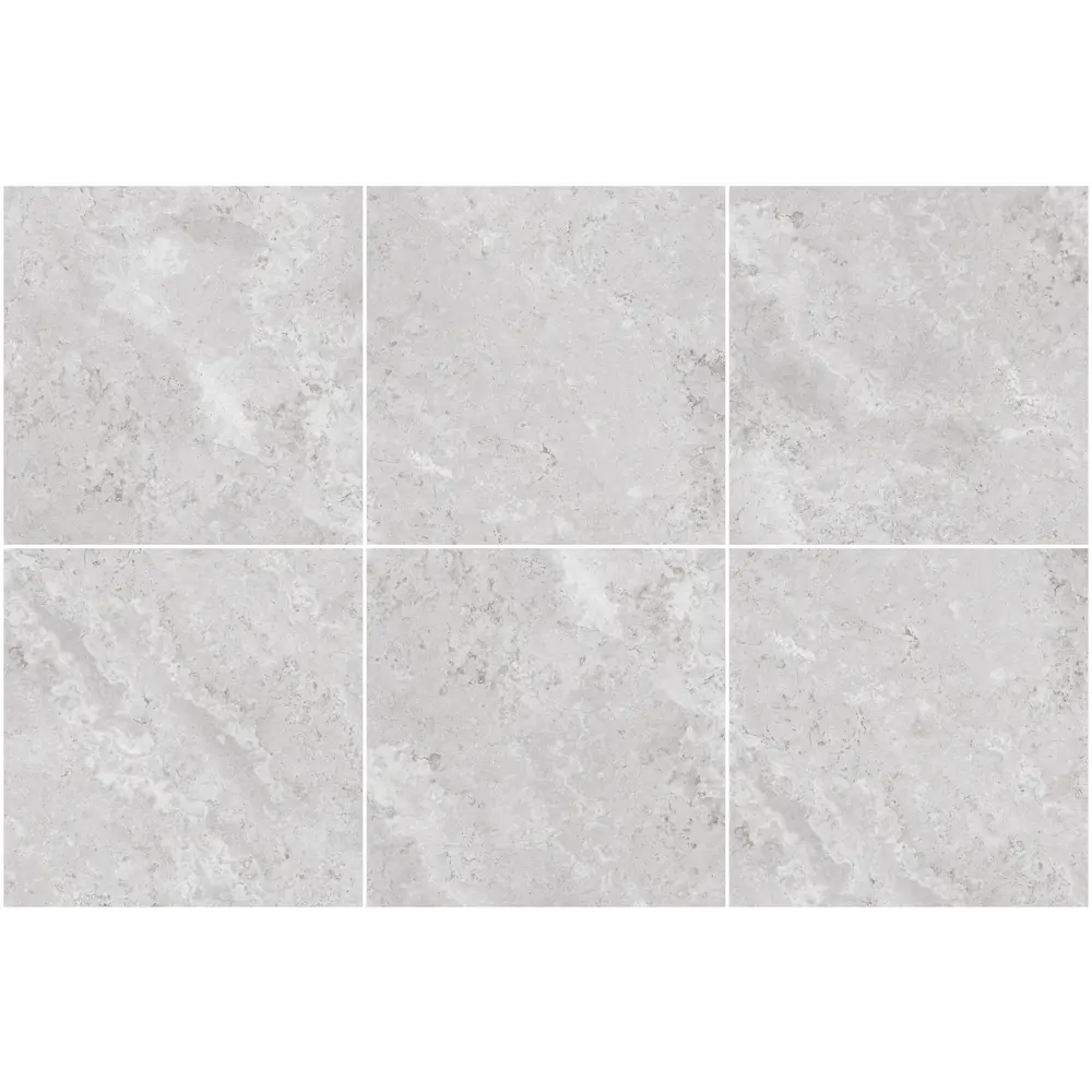 Керамогранит Concor Verona Grey - серый мрамор 60х60 см для пола и стен 89386040 STLM-1460551 - Вид №2