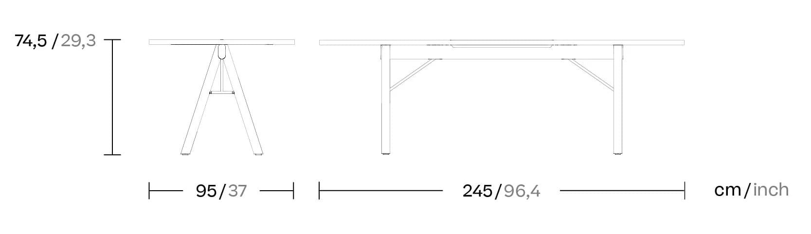 Прямоугольный стол для совещаний из ясеня Kettal ARCH-00138354 - Вид №16