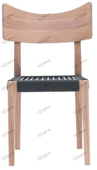 Gervasoni Стул из орехового дерева с сиденьем из плетеного пвх Sweet sun-id-1382810