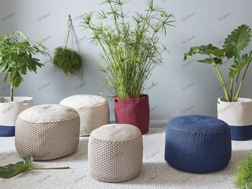 MEMEDESIGN Круглый пуф из полипропилена sun-id-1346047