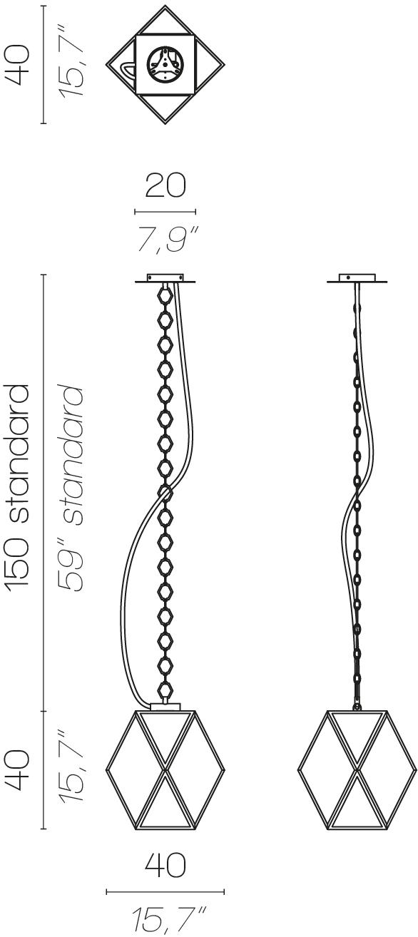 Contardi Подвесной светильник уличный со светодиодом Muse lantern sun-id-1444967 - Вид №4