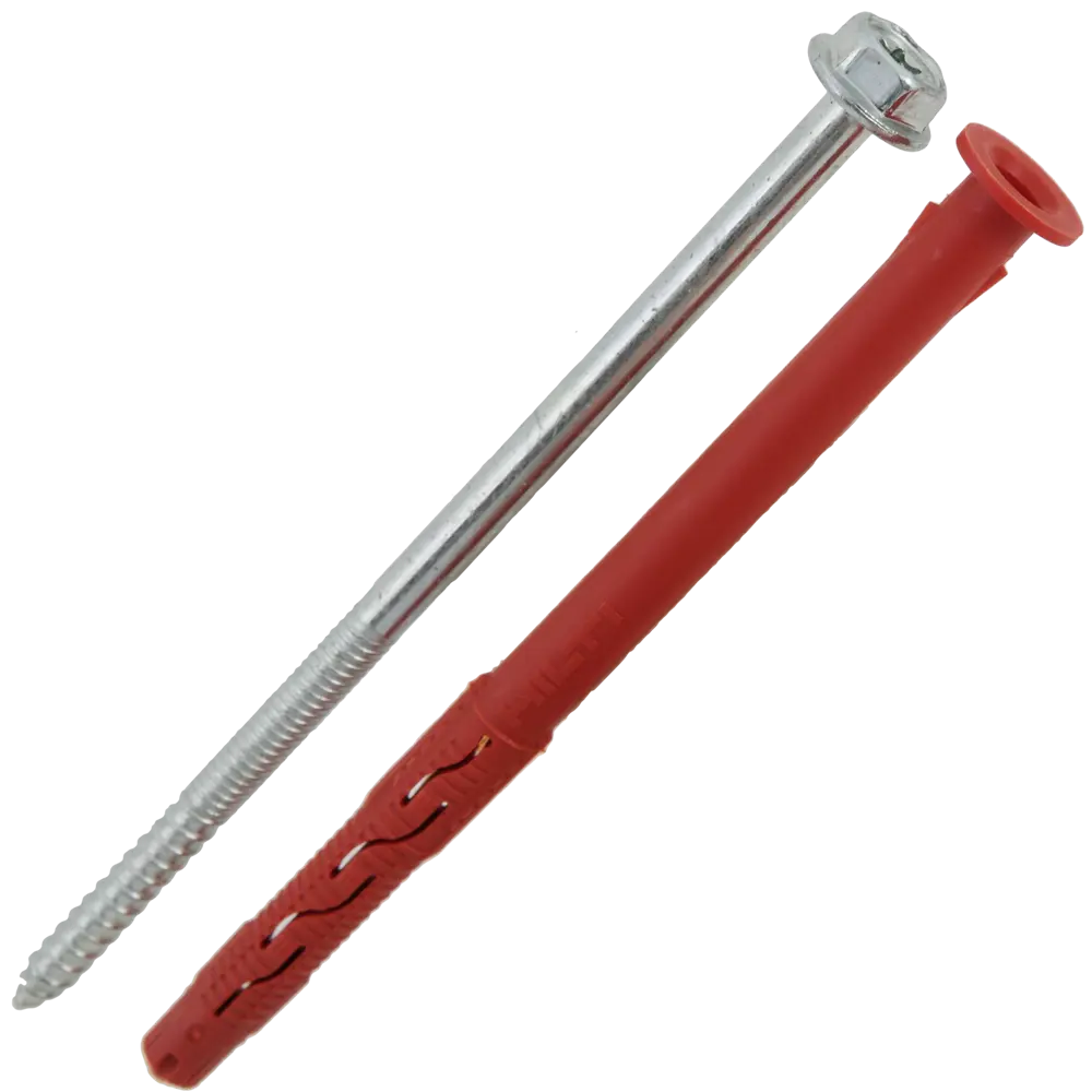 Дюбель фасадный Hilti HRD-H 10x160 мм нейлон/оцинкованная сталь цвет красный 20 шт. 82656587 STLM-2125729  - Вид №1