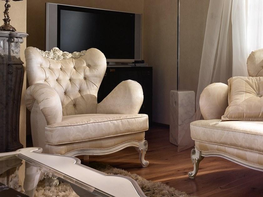 VOLPI Стеганое кресло с подлокотниками Night & day 0790 - Вид №1