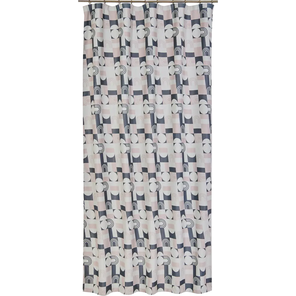 Штора на ленте Абстракция 160x260 см цвет серый WITERRA STLM-2011716