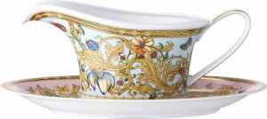62479 Rosenthal Versace Соусник с подставкой Rosenthal Versace Сад Версаче 550мл, фарфор Фарфор