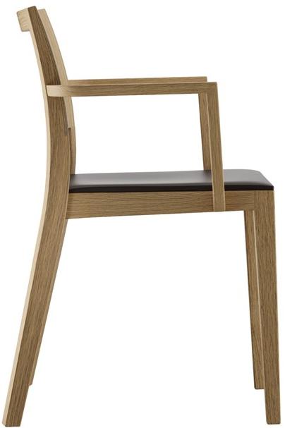 horgenglarus Штабелируемый стул из массива дерева с подлокотниками Lyra 6-550a - Вид №9