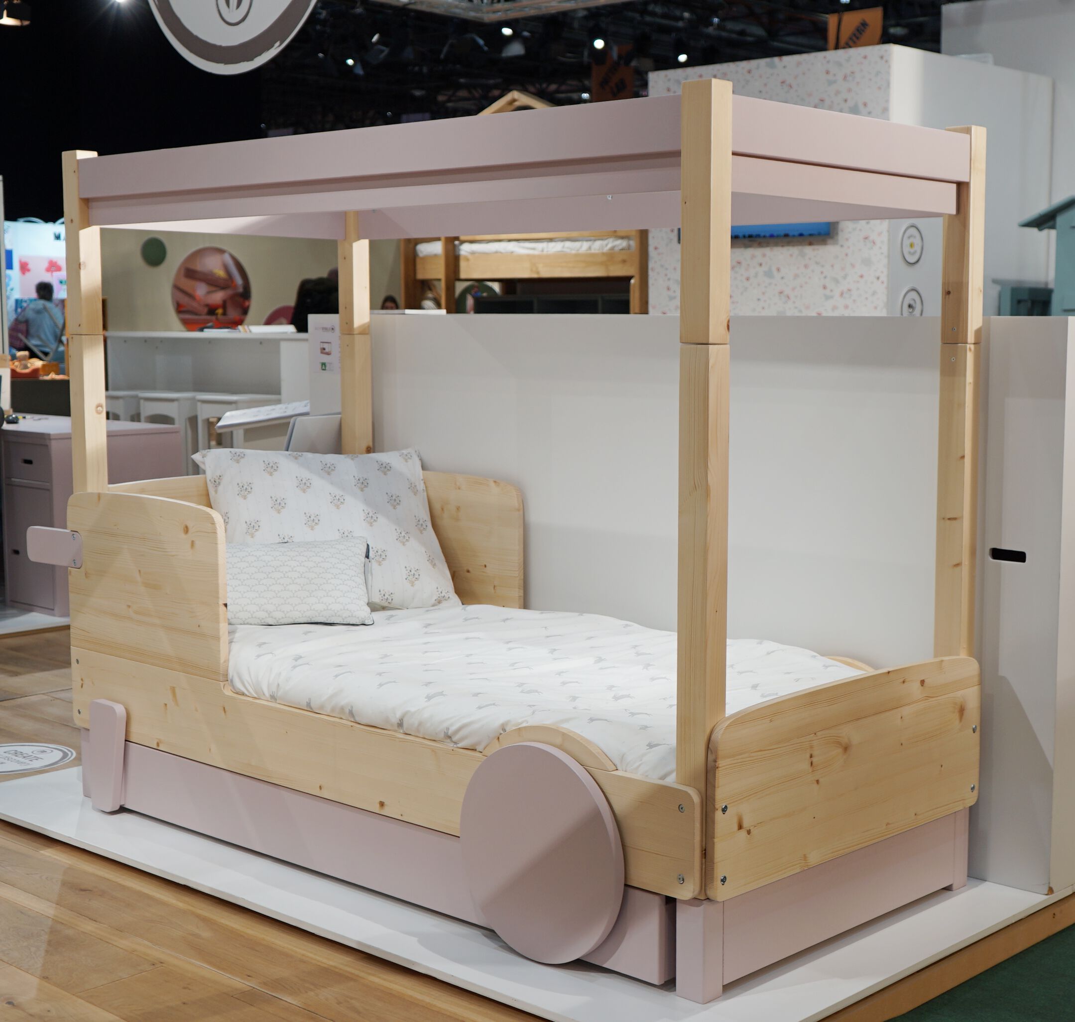 Деревянная выдвижная односпальная кровать с балдахином Mathy by Bols ARCH-00151317 - Вид №2