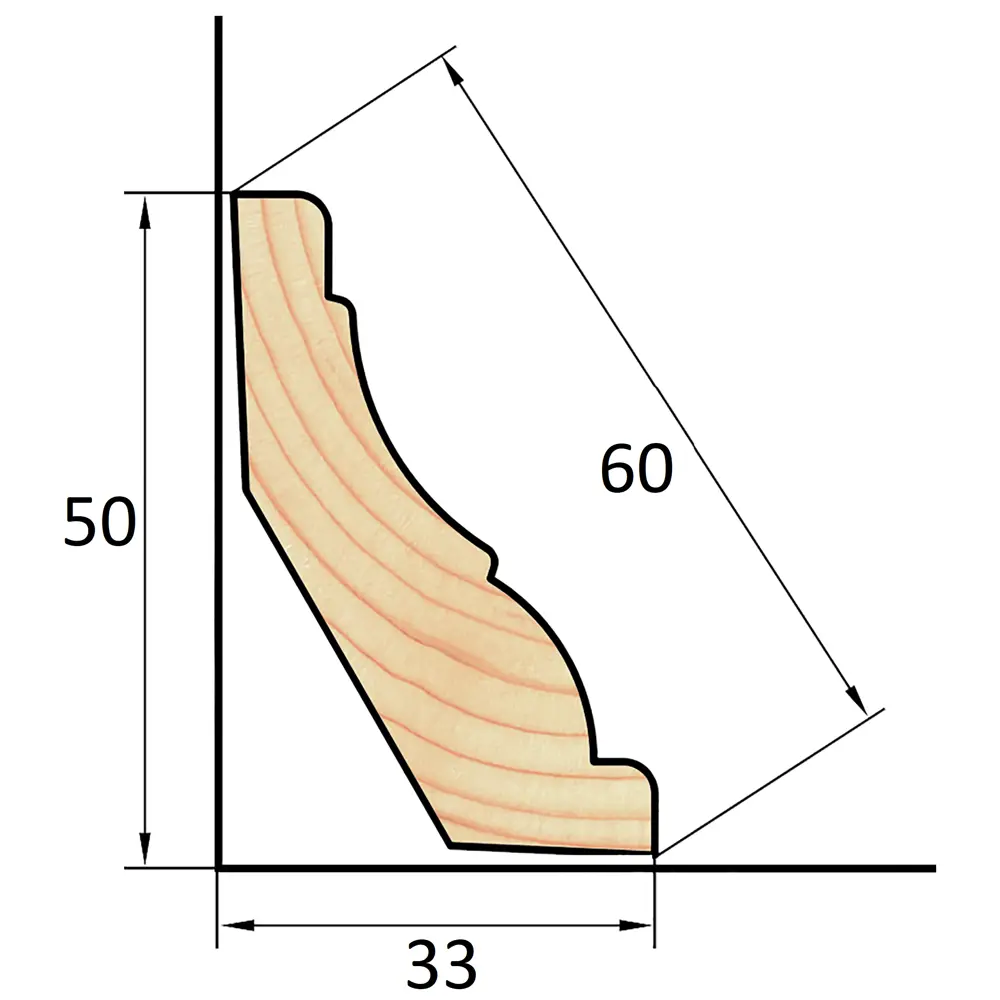 АРЕЛАН Плинтус разнобокий из массива сосны для элегантной отделки 81960905 STLM-0015477 - Вид №3
