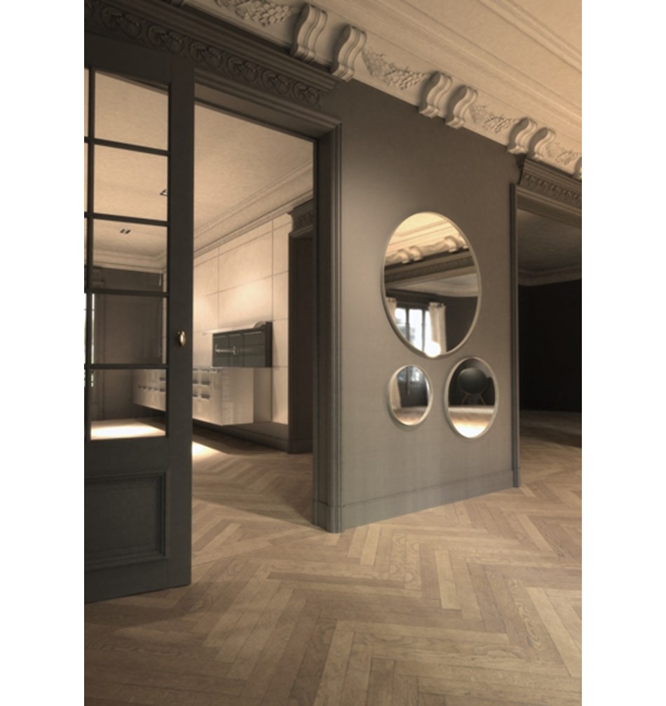 FROST Зеркало круглое 4134, Ø40cm » белое Алюминий Белый U4134-W  - Вид №4