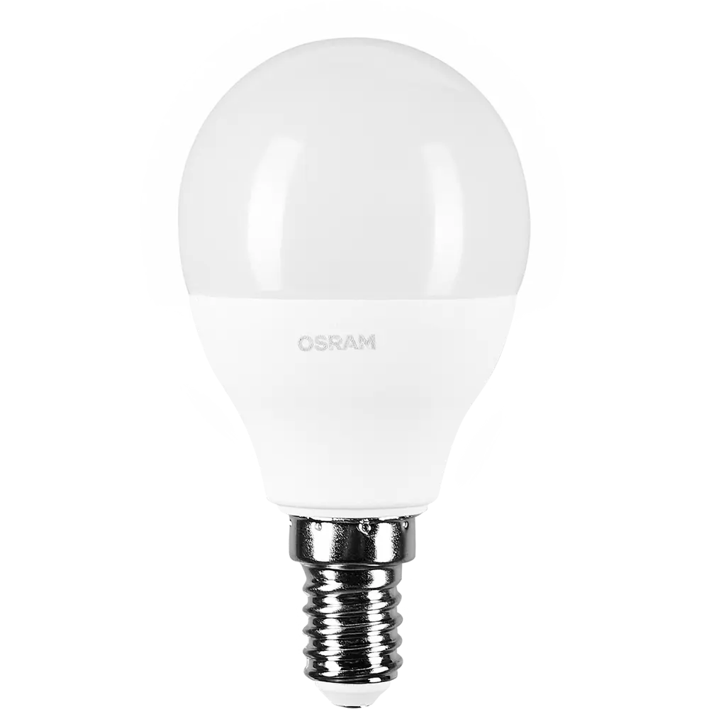 Лампа светодиодная Osram Шар E14 6.5 Вт 550 Лм свет холодный белый 81979077 STLM-2073863  - Вид №1