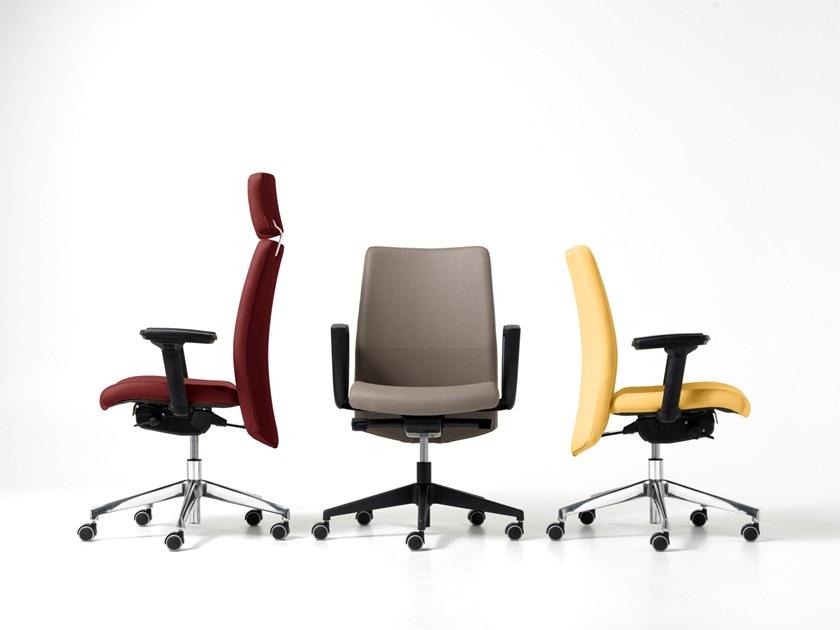 Diemme Офисное кресло руководителя из эко-кожи с 5 спицами и подголовником Duke sun-id-1346681 - Вид №5