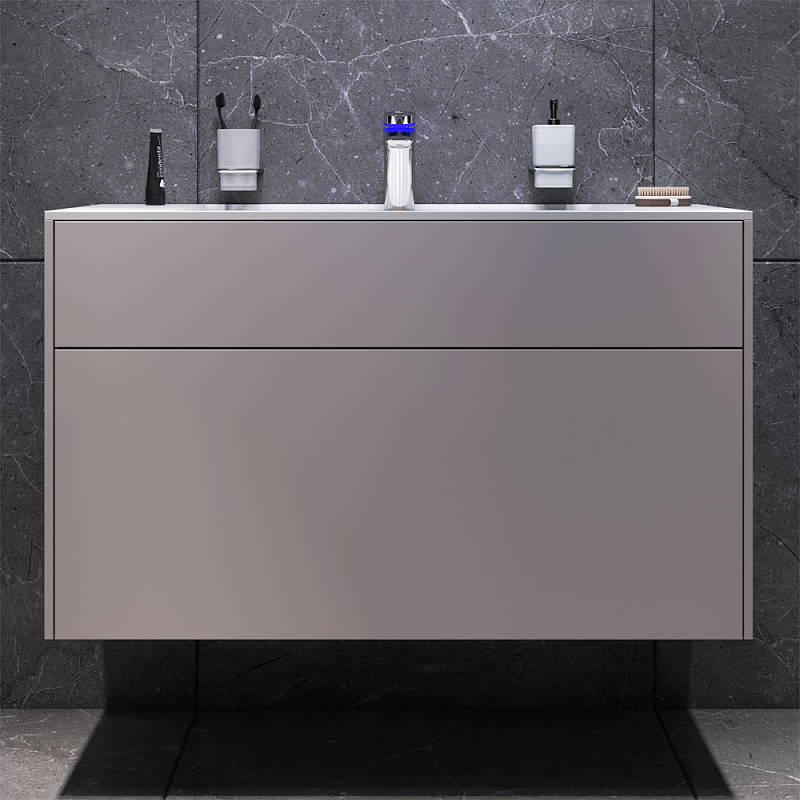 M50AFHX1003EGM INSPIRE V2.0 База под раковину подвесная 100 см 3 ящика push-to-open элегантный AM.PM Inspire 2.0 