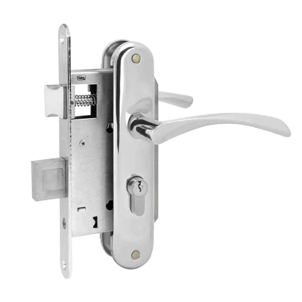 Замок врезной 16912, цвет хром НОРА-М STLM-2010476