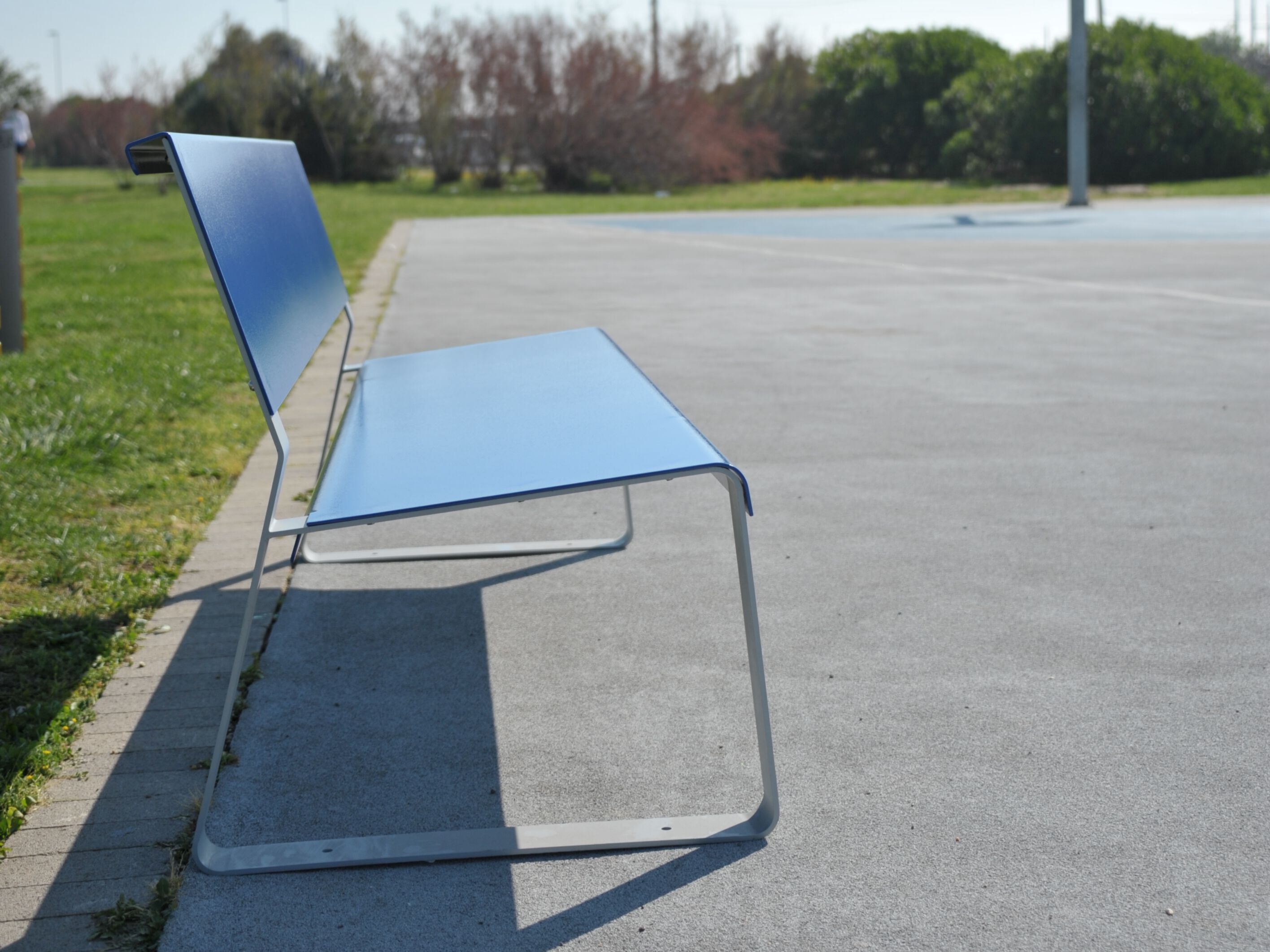 Оцинкованная стальная скамья со спинкой Viscio Urban Design MATKA ARCH-00050896 - Вид №9