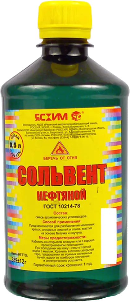 Сольвент ЯСХИМ для лаков и красок 0.5 л 82754659