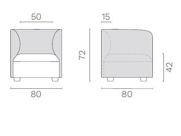 Тканевое садовое кресло FREZZA Alplus Lounge Outdoor ARCH-00030162 - Вид №2