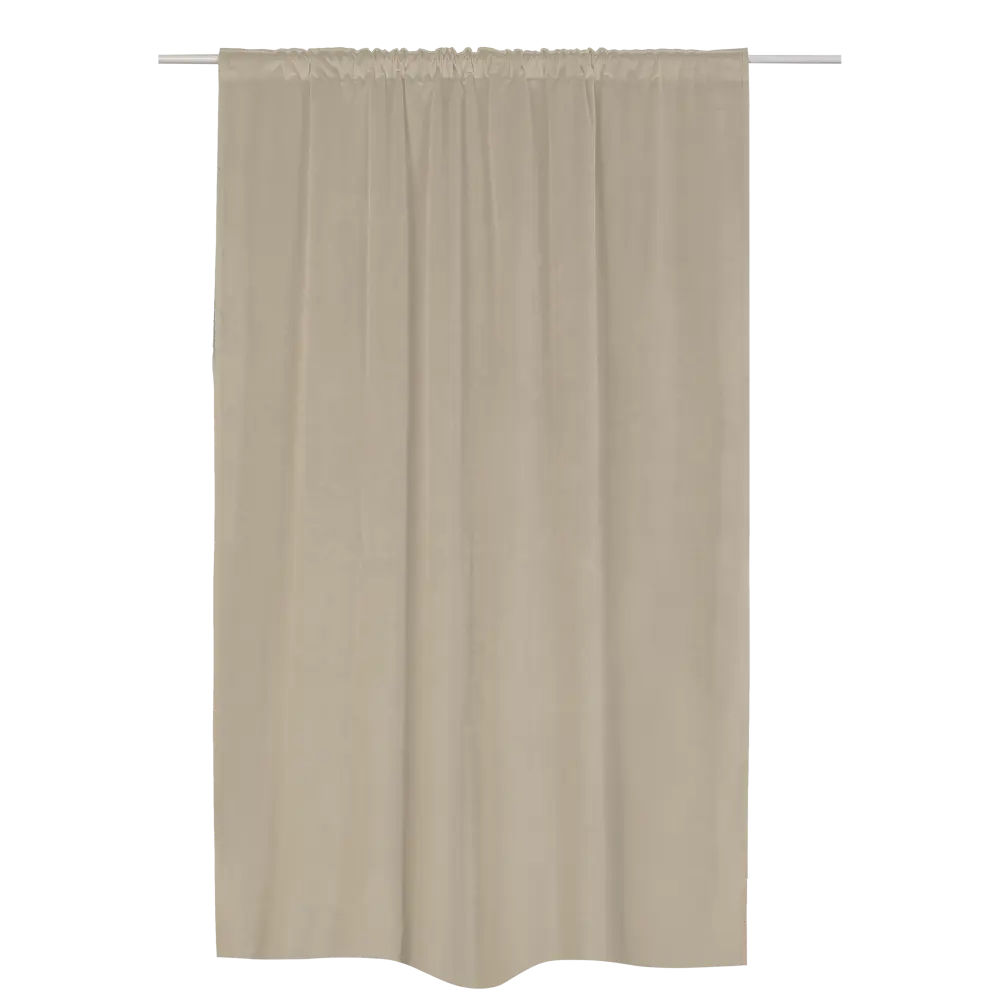 Штора на ленте Inspire Lirio 140x280 см цвет бежевый STLM-2164032