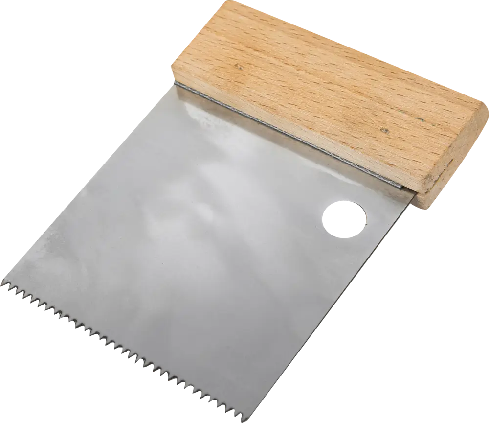 Шпатель зубчатый DOMINUS 80 мм для клеевых составов 81952422